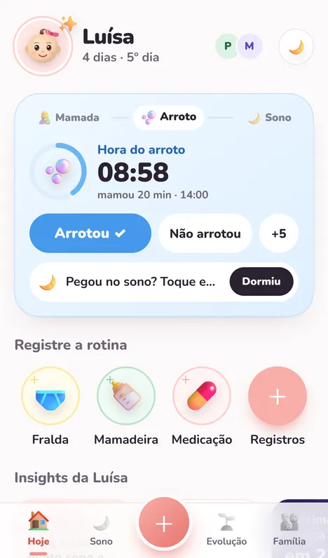 O celular avisa: acabou o arroto